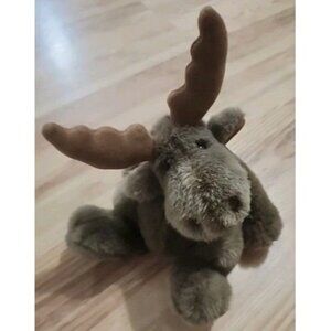VTG Mary Meyer Stuffed Animal Brown mini foot loose Moose Plush Soft 1992 NWT